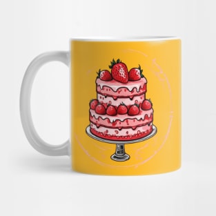 Cute strawberry cake gift ideas Mug